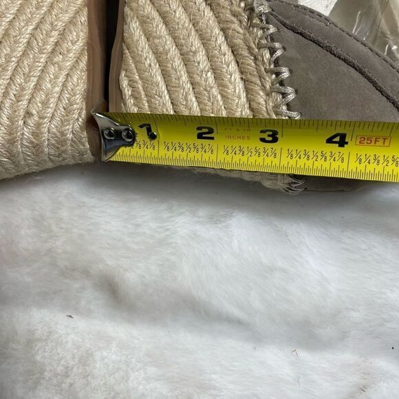 Sam Edelman patsy leather suede taupe Espadrilles wedge lace up sandals … - Picture 7 of 7